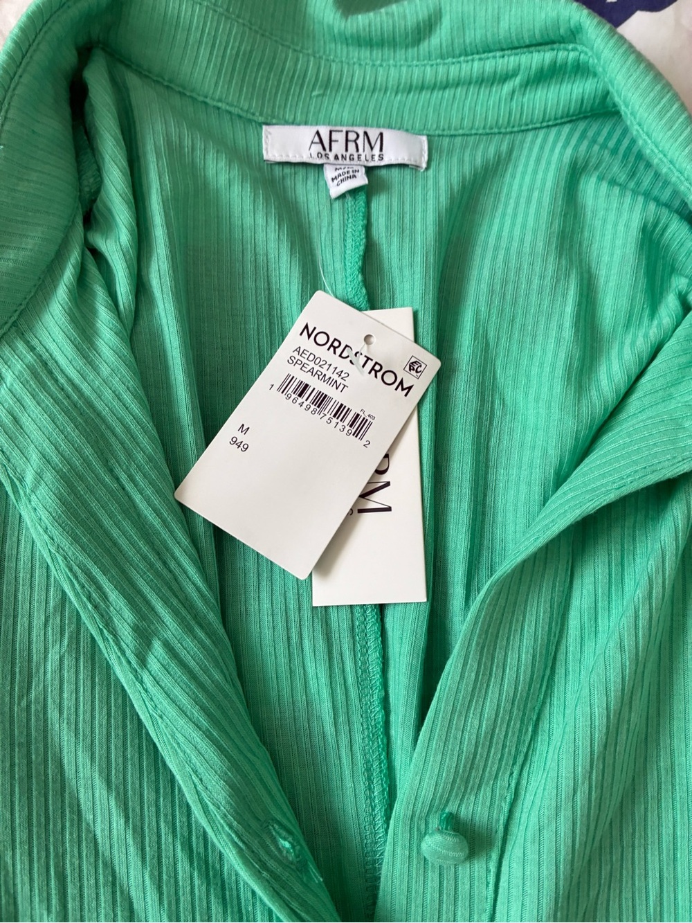 AFRM Ribbed Polo Mini Dress - Picture 3 of 4